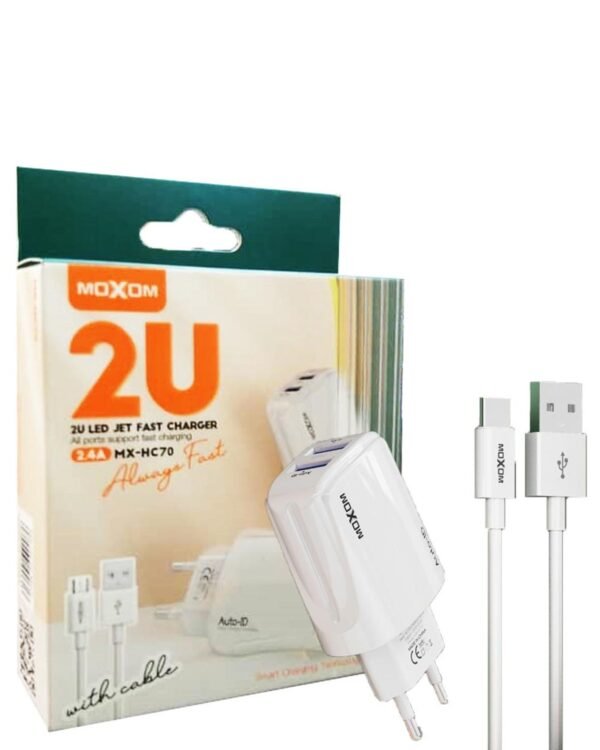 CHARGEUR MOXOM HC-70 IP 2.4 TUNISIE