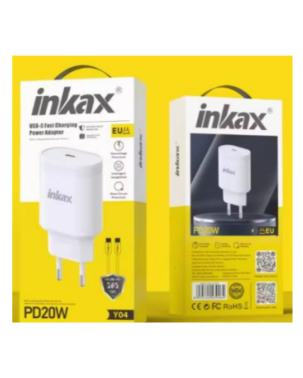 TETE DE CHARGEUR INKAX Y04  20W USB-A Port EU