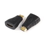ADAPTAEUR HDMI FEMELLE VERS MINI HDMI MALE COULEUR NOIR