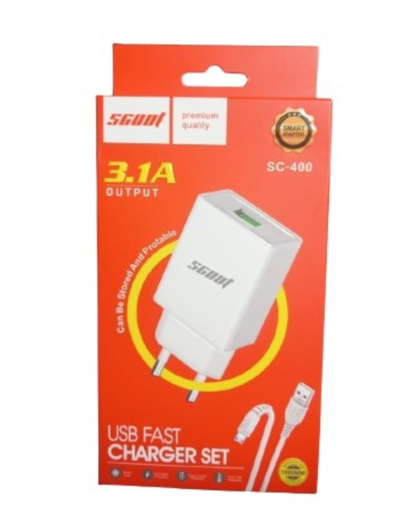 CHARGEUR MICRO USB 3.1A SCOOT SC-400