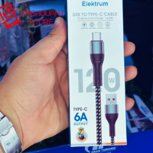 Câble Elektrum Type C 6A 120w