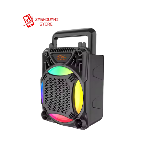 Sing-E Portable Wireless Speaker zq1367 With Mic Black – Image 2